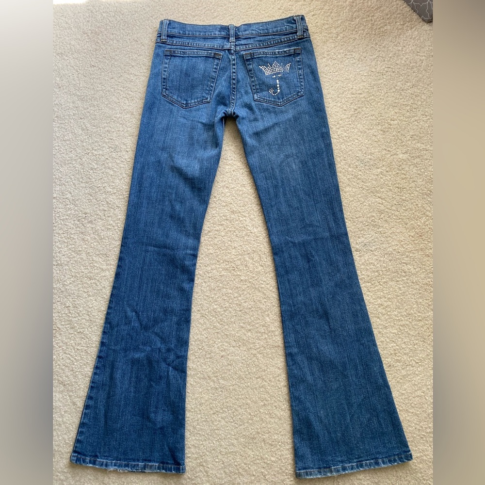 Juicy Couture 27 LOW-RISE FLARED Y2K Blue Jeans